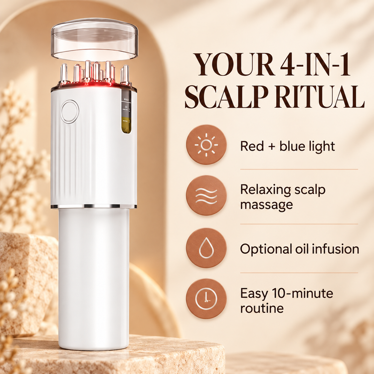 Ollibo Scalp Brush for Fuller, Thicker-Looking Hair